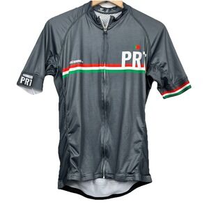 Scudo Pro Code Portugal Gray Short Sleeve Cycling Jersey Size Large UVP Aero